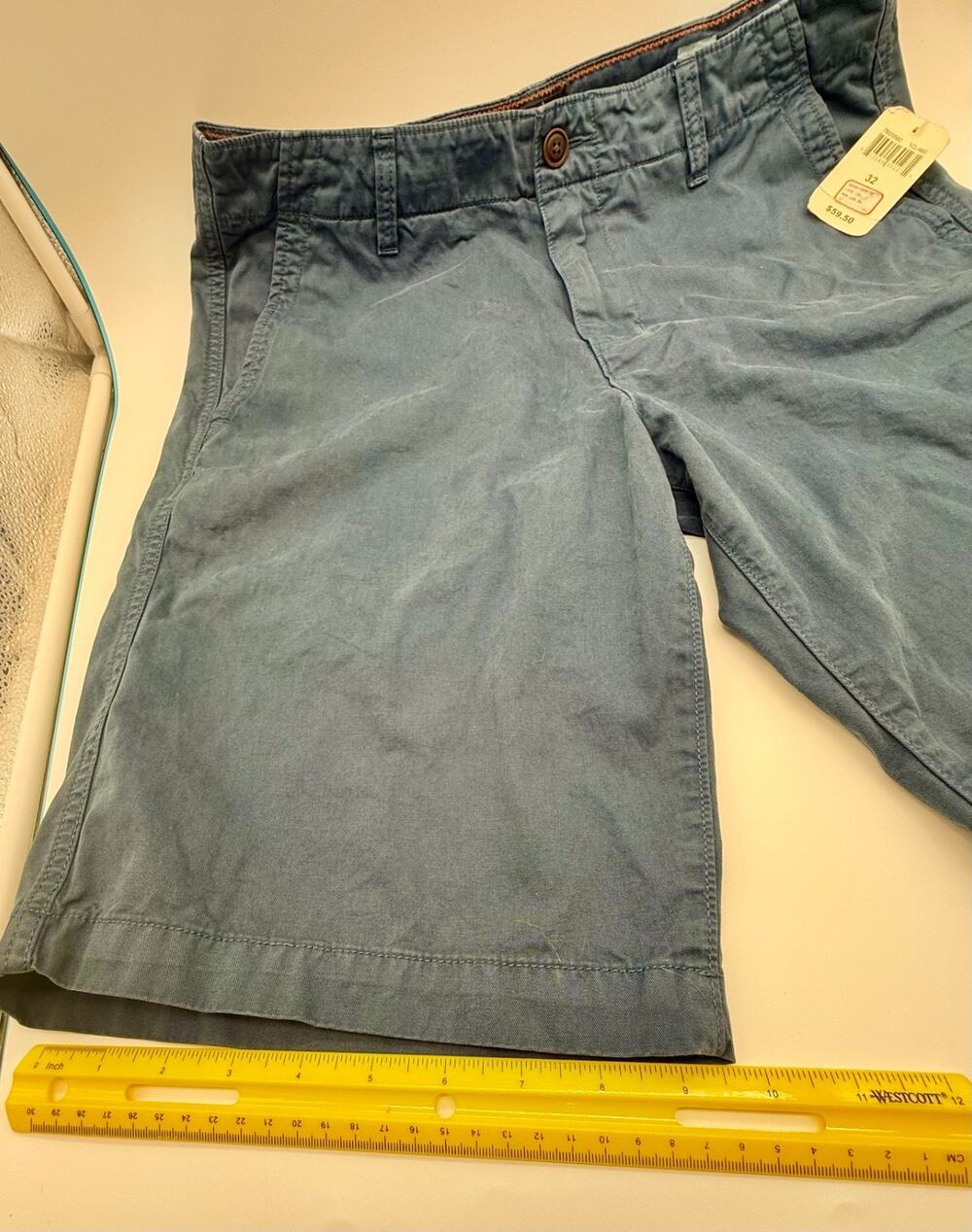 Lucky Brand Mens Chino Shorts Size 32 Blue NWT New Tags 7M20560